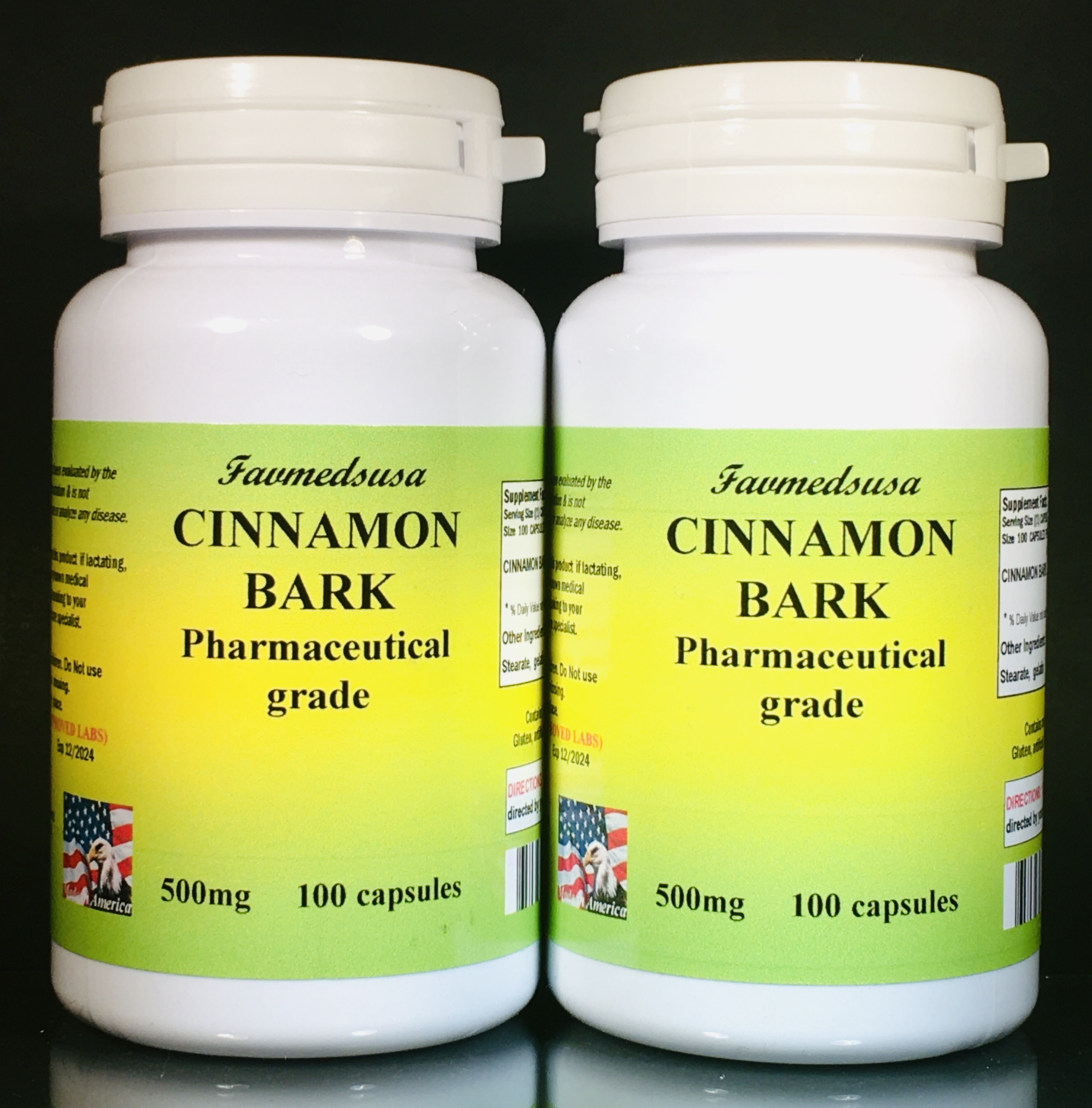 Cinnamon 600mg - 200 (2x100) capsules